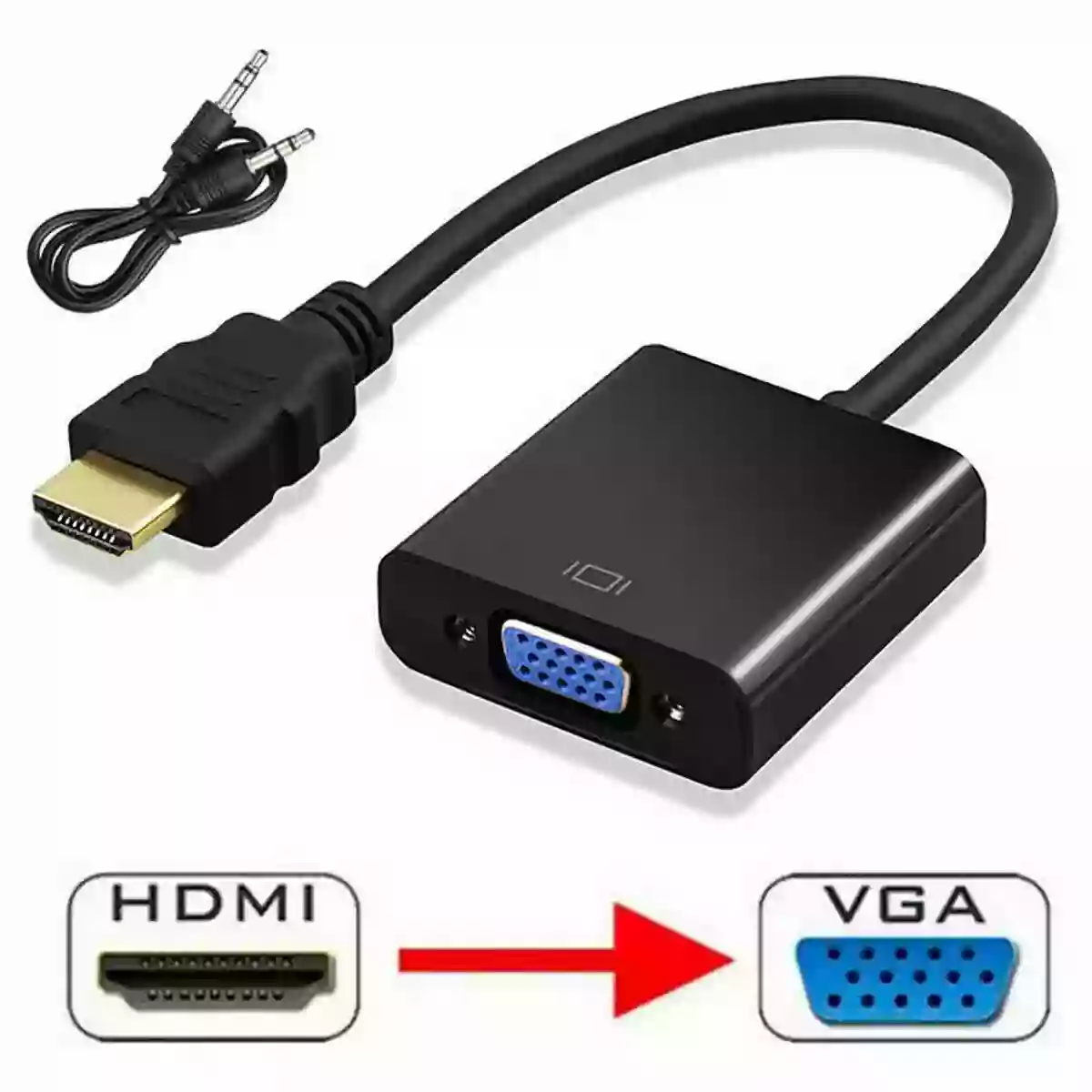 HDMI male to female VGA cord